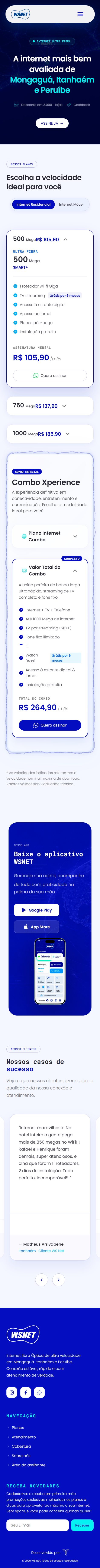 WS Net — versão mobile